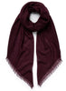 JANECARR 260319C-0834 – The Sheer Fray Square – Cashmere – Col. Raisin  - Tied