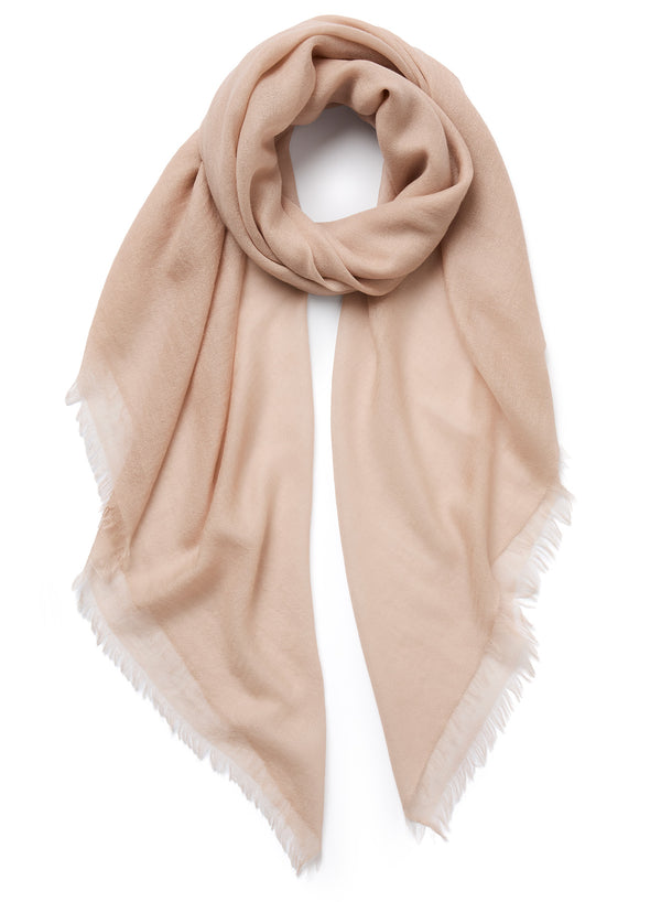 JANECARR 260319C-0841 – The Sheer Fray Square – Cashmere – Col. Rose - Tied