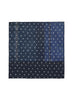 JANECARR 260334-0250 – The Diamond Denim Petit Foulard – Silk – Col. Astral - Flat