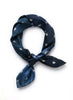 JANECARR 260334-0250 – The Diamond Denim Petit Foulard – Silk – Col. Astral - Tied