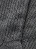 JANECARR 260354-0859 – Rib Knit Lounge Socks – Cashmere – Col. Charcoal - Detail