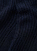 JANECARR 260354-0825 – Rib Knit Lounge Socks – Cashmere – Col. Navy - Detail