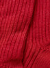 JANECARR 260354-0835 – Rib Knit Lounge Socks – Cashmere – Col. Red - Detail