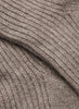 JANECARR 260354-0845 – Rib Knit Lounge Socks – Cashmere – Col. Taupe - Detail