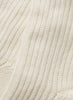 JANECARR 260354-0848 – Rib Knit Lounge Socks – Cashmere – Col. White - Detail