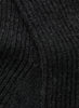 JANECARR 260354-0814 – Rib Knit Lounge Socks – Cashmere – Col. Grey - Detail