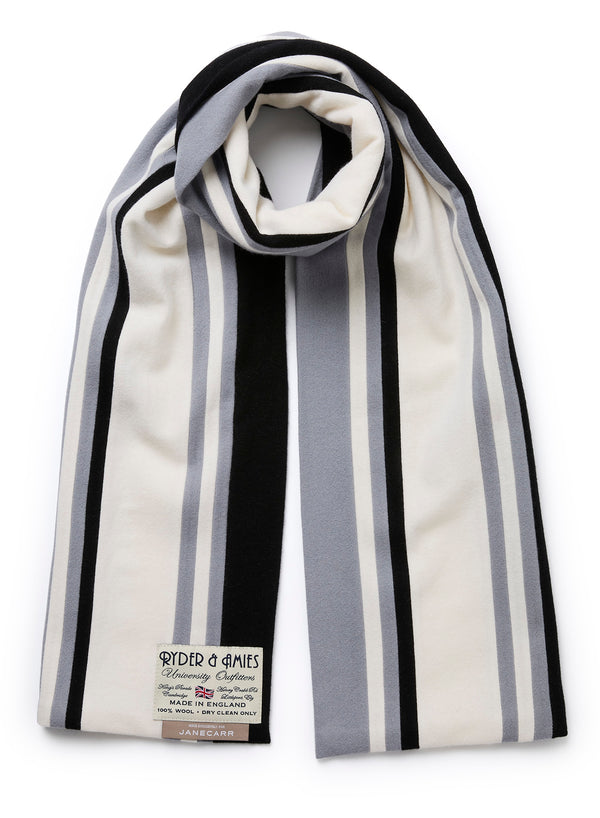 JANECARR 260396-0906 – The School Scarf – Wool – Col. Blackboard - Tied