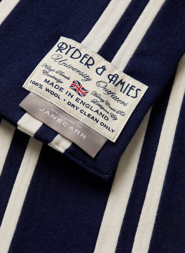 JANECARR 260396-0957 – The School Scarf – Wool – Col. Boater - Detail