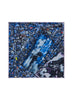 JANECARR X JACK WHITTEN SPATIAL DIALOGUE POCKET SQUARE - Printed silk pocket square - Flat