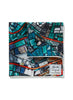 JANE CARR X JACK WHITTEN BLACK MONOLITH POCKET SQUARE - Folded