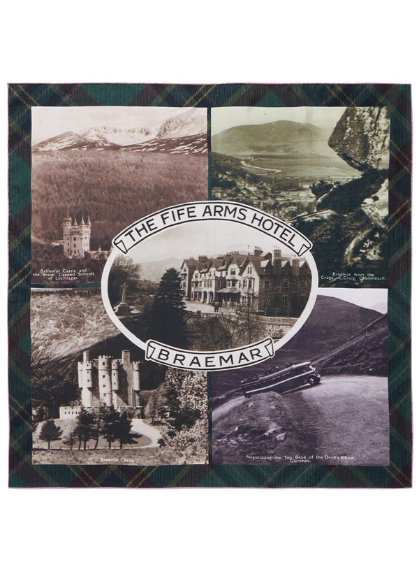 JANE CARR X THE FIFE ARMS 181202C-0201 The Fife Antique Foulard - Flat