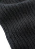 JANECARR - Set Of Two Men’s Ribbed  Cashmere Socks, Charcoal And Black - Black Detail