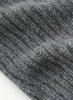 JANECARR - Set Of Two Women’s Ribbed Cashmere Socks, Charcoal And Grey - Grey Detail
