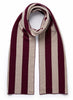 JANECARR – The College Scarf – Cashmere – Col. Merlot - Tied