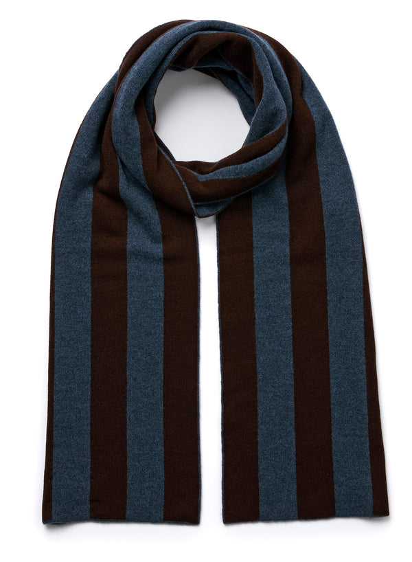 JANECARR – The College Scarf – Cashmere – Col. Slate - Tied