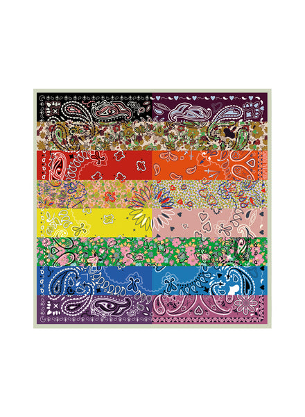 JANECARR X HOSPITAL ROOMS NECKERCHIEF - Flat