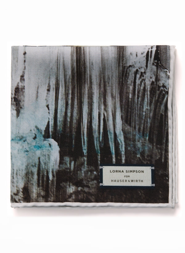 JANECARR X LORNA SIMPSON FOR HAUSER & WIRTH - THE HEAD ON ICE 2 POCKET SQUARE - 2