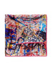 JANE CARR X DIETER ROTH TISCHMATTE POCKET SQUARE - Printed silk pocket square - folded