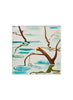 JANECARR X ZHANG ENLI POND POCKET SQUARE - Printed silk pocket square - flat