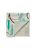 JANECARR X ZHANG ENLI POND POCKET SQUARE - Printed silk pocket square - folded