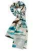 JANECARR X ZHANG ENLI POND SCARF - Printed cotton and silk scarf - tied