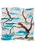 JANECARR X ZHANG ENLI POND SQUARE - Printed silk twill scarf - flat 2