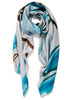 JANECARR X ZHANG ENLI POND SQUARE - Printed silk twill scarf - tied