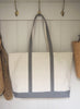 THE CAPE COD TOTE - Large Bespoke Zipped Cotton Canvas Tote - 4