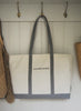 THE CAPE COD TOTE - Large Bespoke Zipped Cotton Canvas Tote - 1