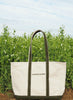 THE CAPE COD TOTE - Large Bespoke Zipped Cotton Canvas Tote - Olive - Lifestyle