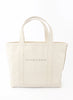 Medium Zipped Canvas Tote Bag - front