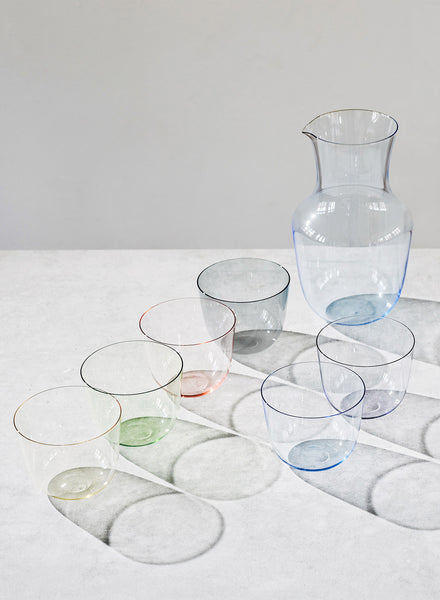 LOBMEYR - Water Pitcher - Light Blue - Set 