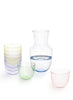 SET OF SIX CRYSTAL WATER TUMBLERS, MULTICOLOUR - LOBMEYR