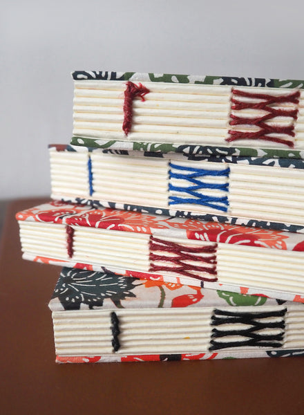 FOUR BESPOKE HAND STITCHED JAPANESE NOTEBOOKS - 2