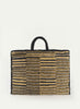 MALINA BAG - Black, natural, grey and primrose - Front