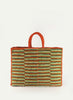MALINA BAG - Orange, leaf, apple and natural - Front