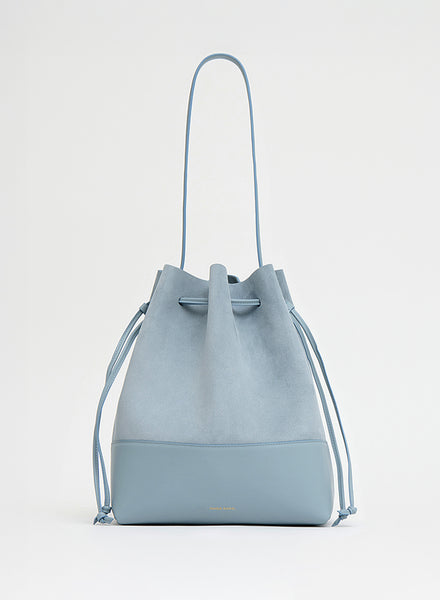 MANSUR GAVRIEL - Drawstring Cabas - Baby Blue - Front