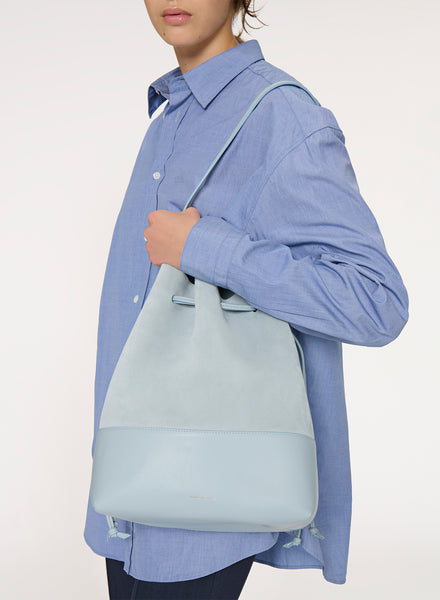 MANSUR GAVRIEL - Drawstring Cabas - Baby Blue - Model