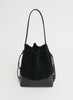 MANSUR GAVRIEL - Drawstring Cabas Suede - Black - Open