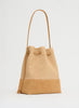 MANSUR GAVRIEL - Drawstring Raffia Cabas - Natural - Side