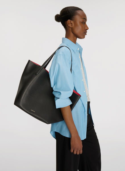 MANSUR GAVRIEL - Everyday Soft Tote - Black / Flamma - Model