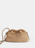 Mini Cloud Raffia and Suede Leather Clutch Bag, Natural - Mansur Gavriel