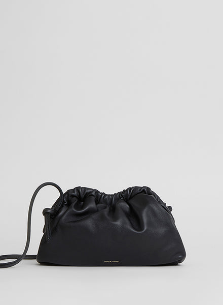 MANSUR GAVRIEL - Mini Cloud Clutch - Black / Flamma - Front 