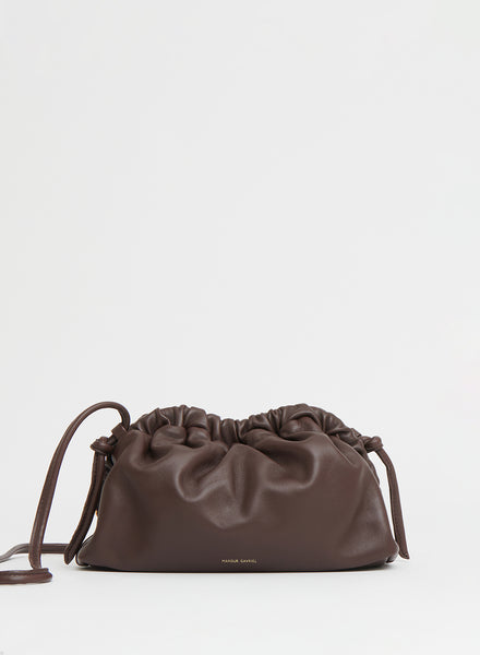 MANSUR GAVRIEL - Mini Cloud Clutch - Chocolate - Front