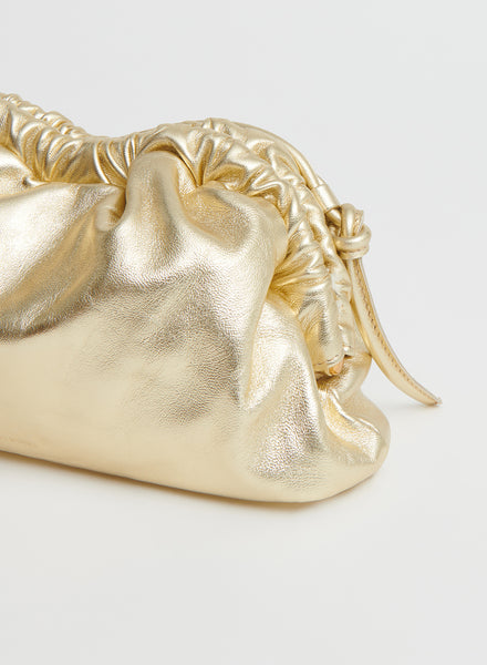 MANSUR GAVRIEL - Mini Cloud Clutch - Gold - Detail