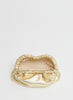 MANSUR GAVRIEL - Mini Cloud Clutch - Gold - Open
