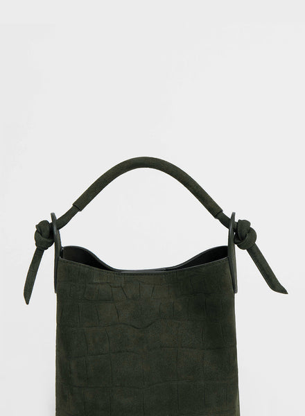 MANSUR GAVRIEL - Mini Fortuna Bucket - Moss - Detail