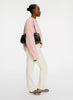 MANSUR GAVRIEL - Oversized Cloud Clutch - Black / Flamma - Front - Model