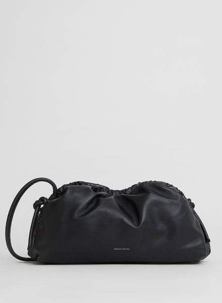 MANSUR GAVRIEL - Oversized Cloud Clutch - Black / Flamma - Front