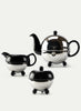 MARIAGE FRÈRES - Art Deco Teapot Creamer and Sugar Bowl - 0.9L - Black